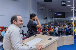 Reabertura da CMP para o segundo semestre teve presença de Braz na tribuna (Imagem: Felipe Borges)